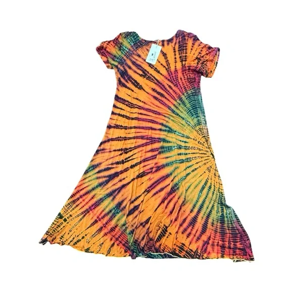 Colorful Tie-Dye Maxi Dress - Picture 6 of 8